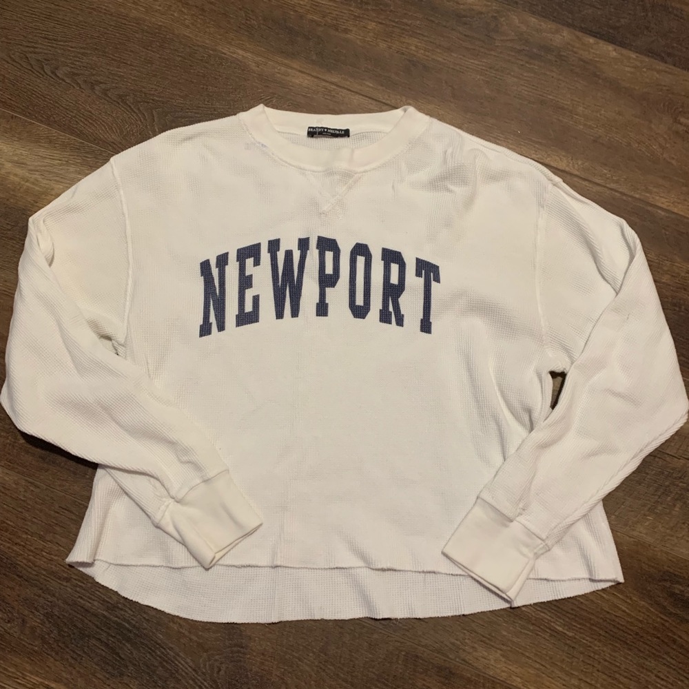 Brandy Melville Waffle Knit Newport Top